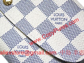 ルイヴィトン　財布　ダミエアズール　ファスナー長札　長財布　ポルトフォイユエミリー　N63021